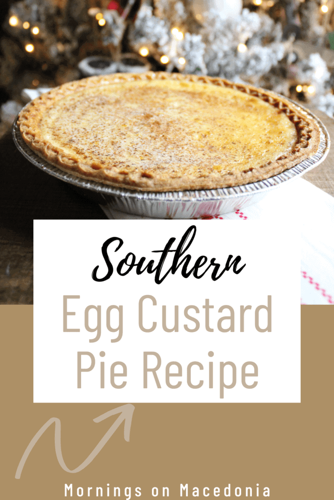 Southern Egg Custard Pie