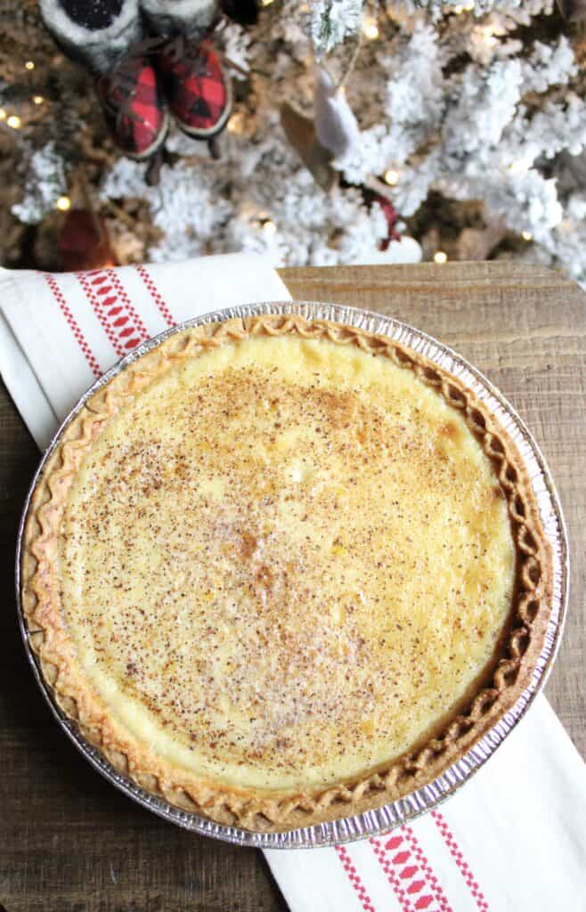 Southern Egg Custard Pie