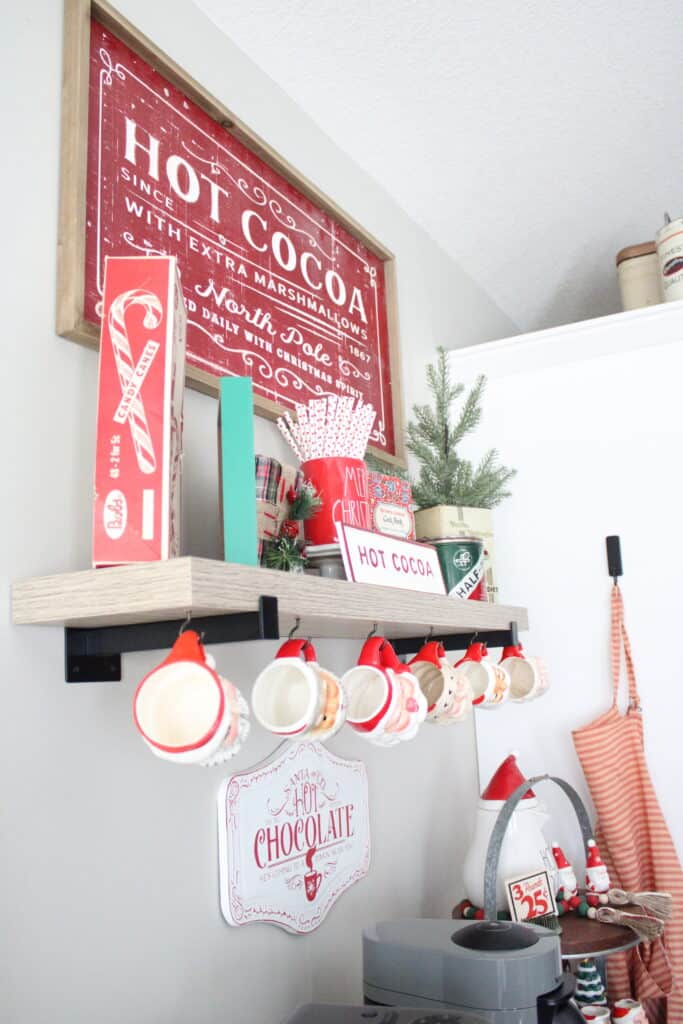 View of Coffee Bar Shelves