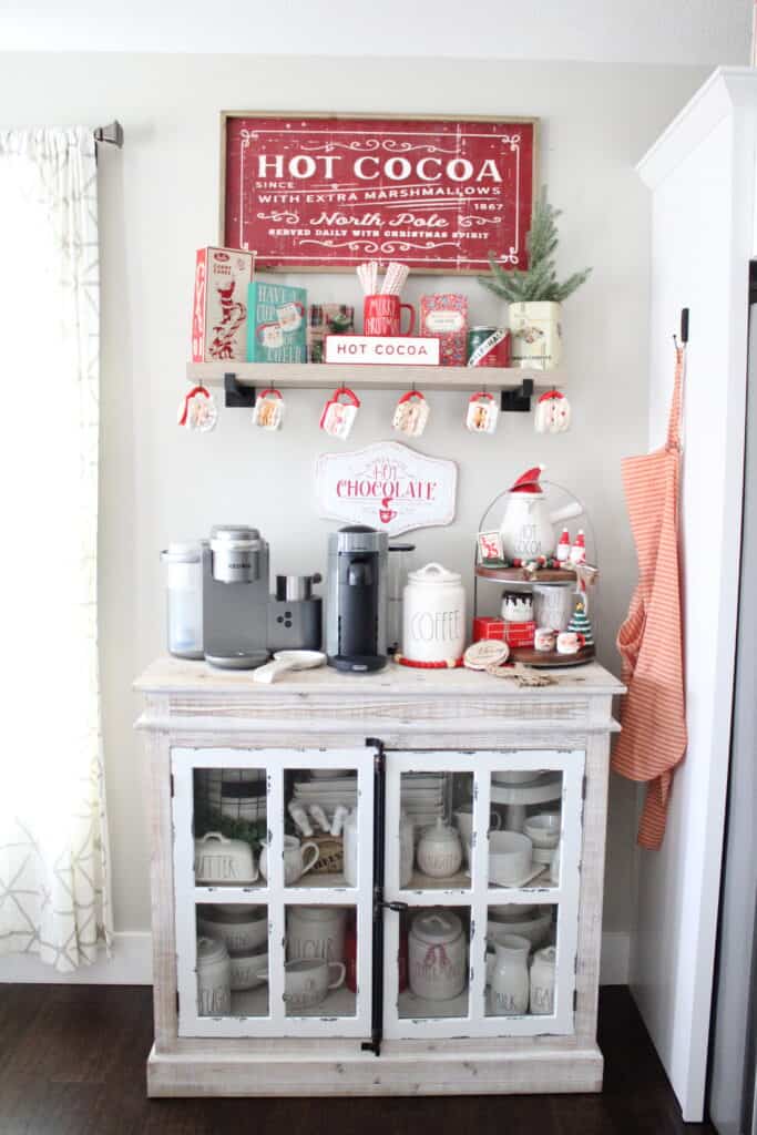 Vintage Christmas Coffee Bar