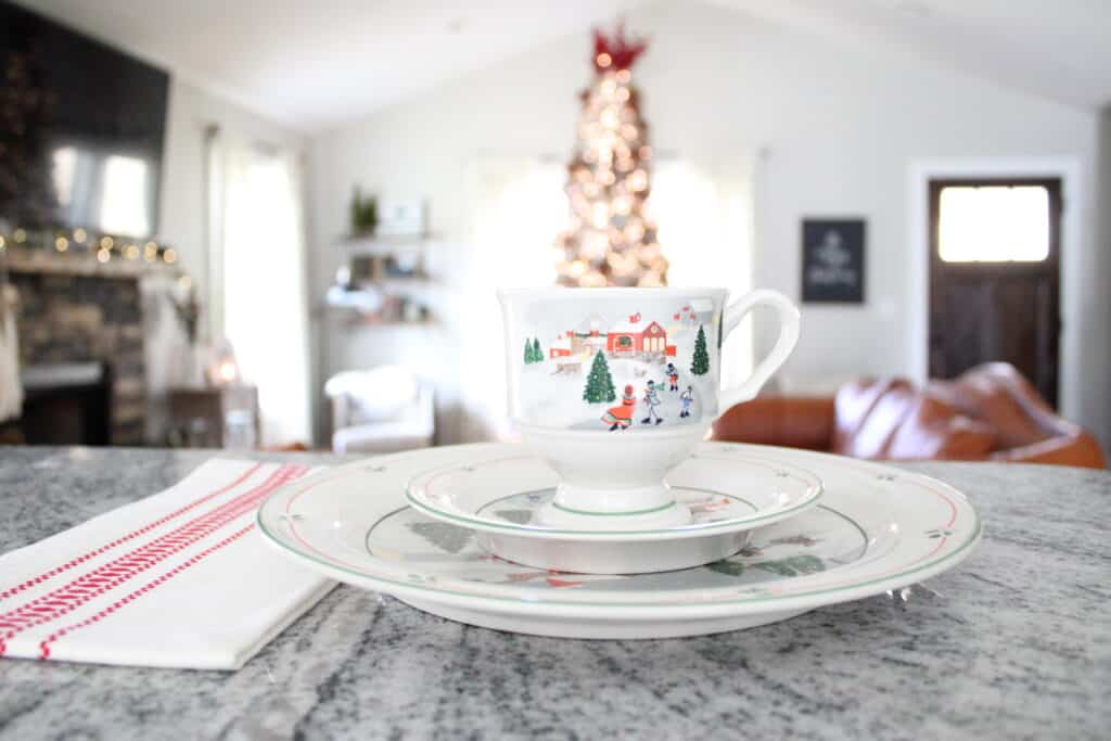 Vintage Christmas Place Setting