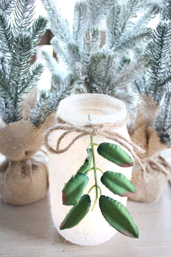 How to Make DIY Snowy Mason Jars