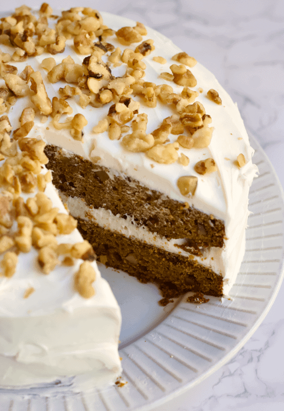 Pumpkin Spice Walnut Cake