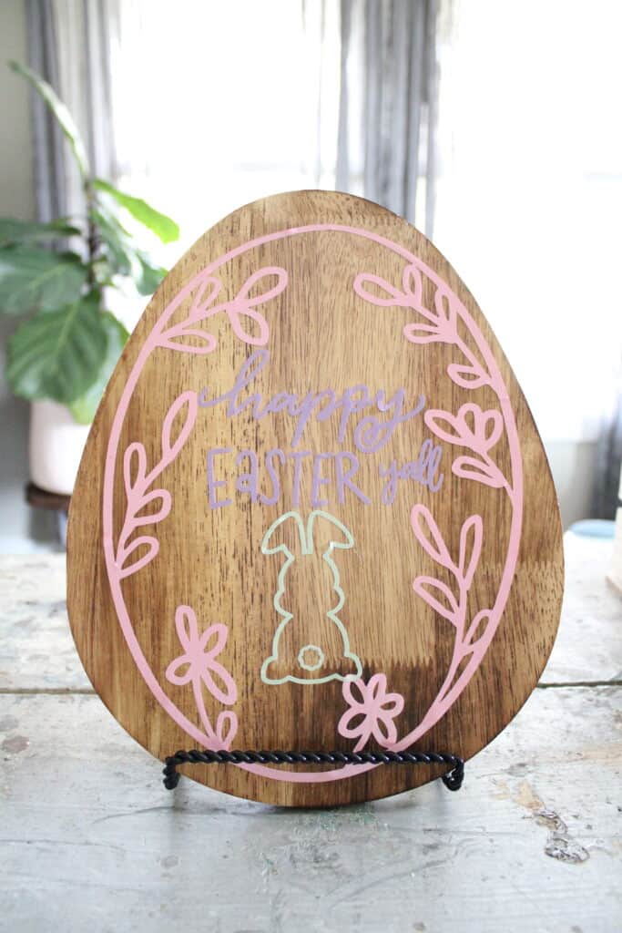 Finished DIY Easter Sign