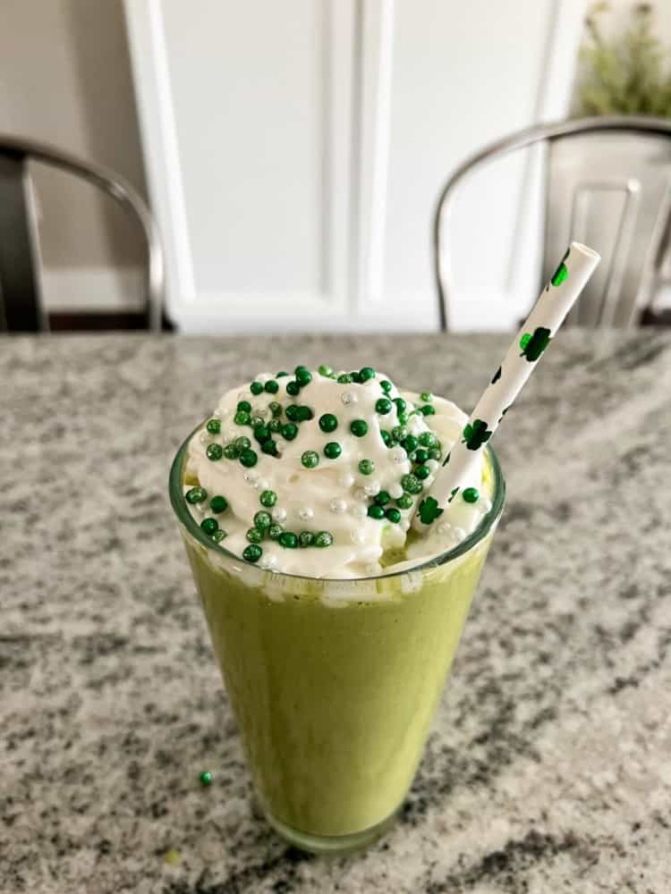 Finished Smoothie With Sprinkles