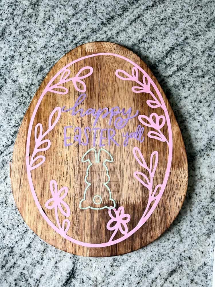 Finishing the DIY Easter Sign