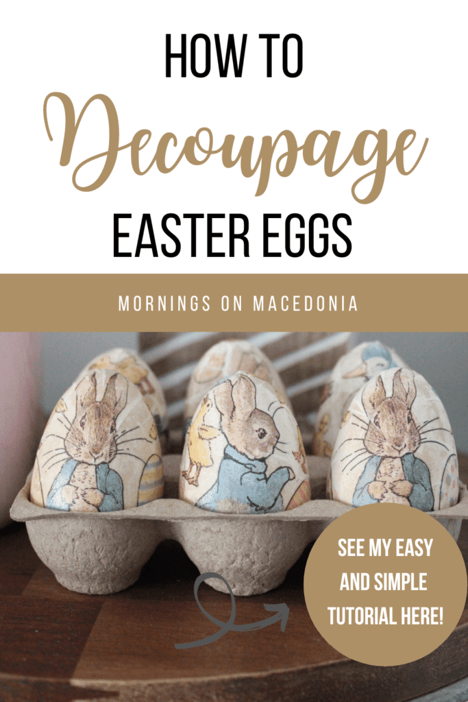 How To Decoupage Easter Eggs