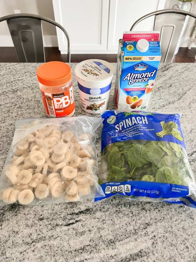 Ingredients Needed for St. Patrick's Day Smoothie