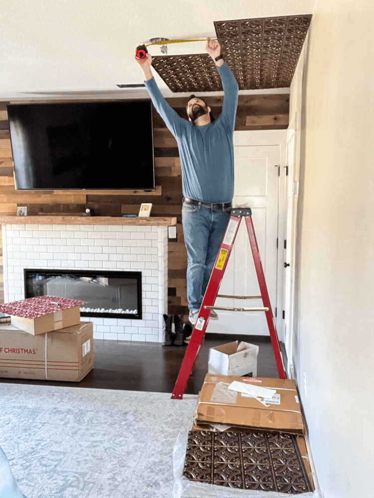Installing The Ceiling Tiles