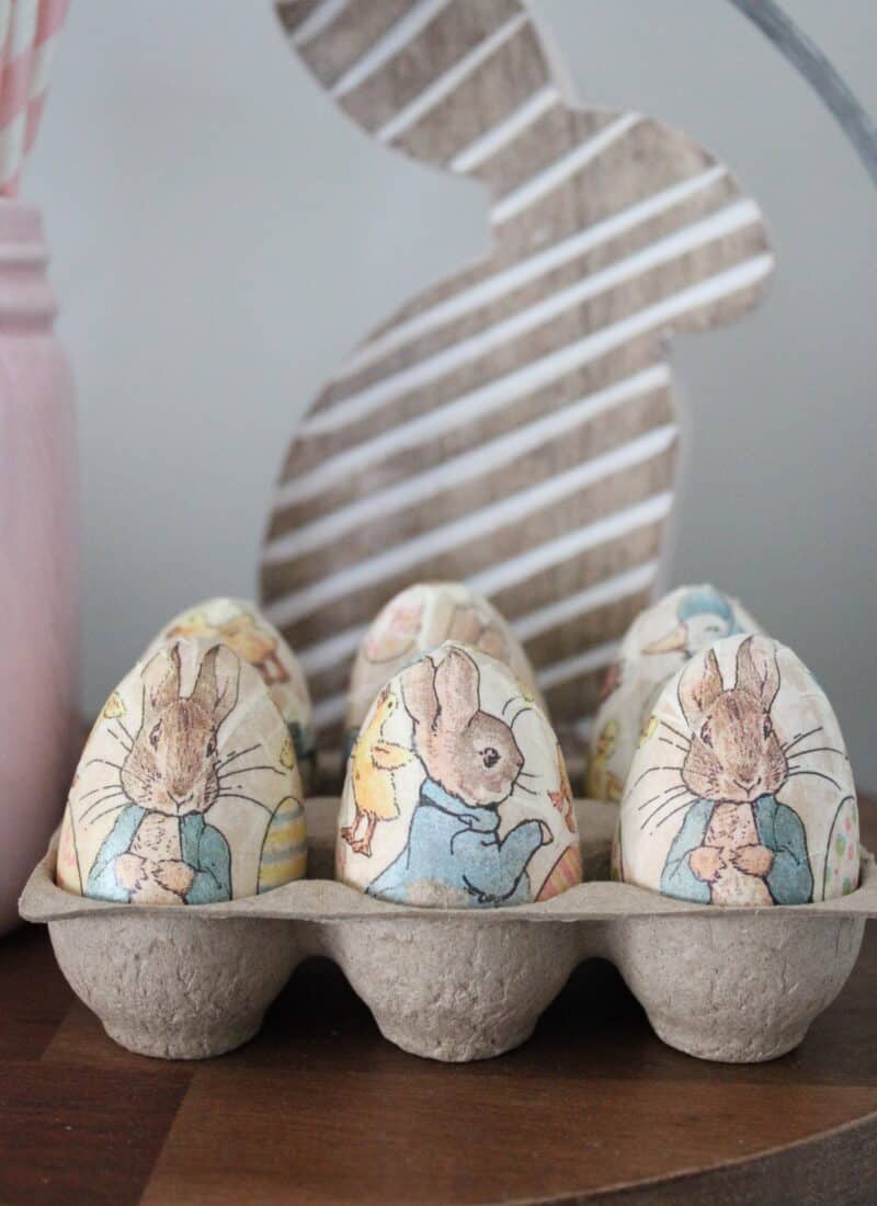 How to Decoupage Easter Eggs