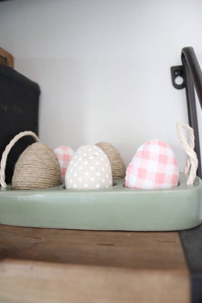 Close Up of Easter Eggs With Polka Dots