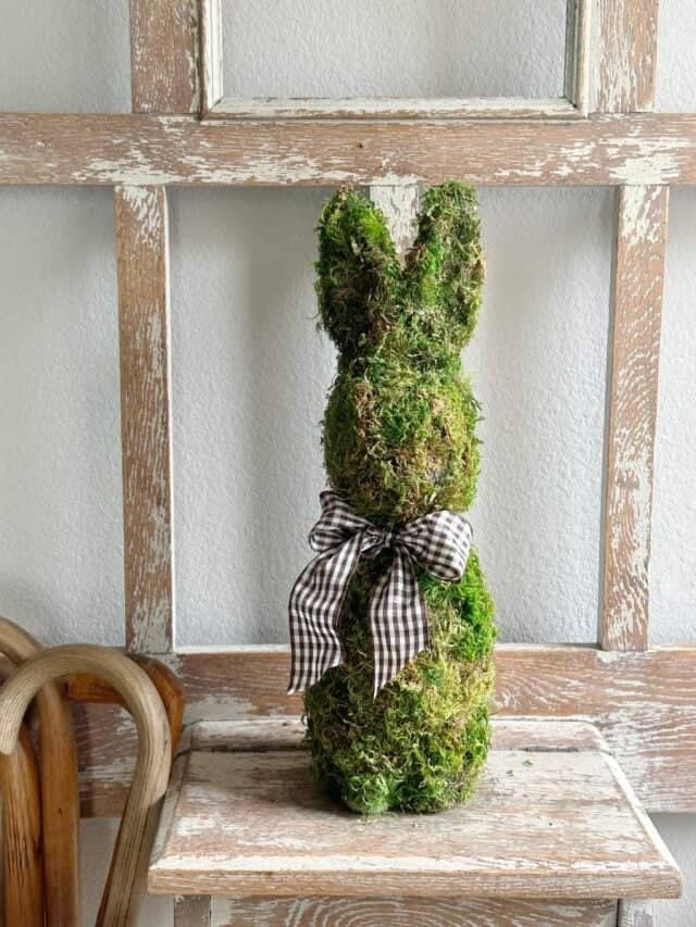 Moss Covered Bunny - Vintage Home Designs