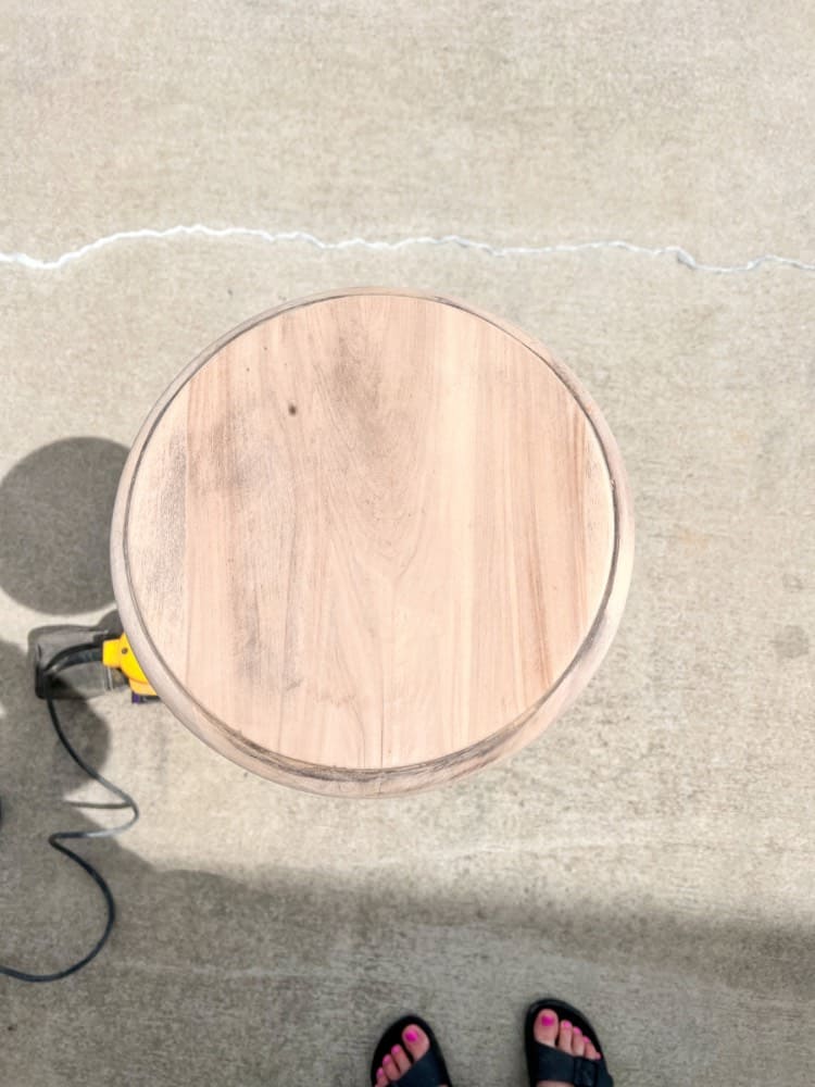 Sanded Down Table Top