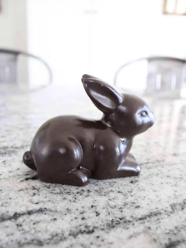Finished Faux Chocolate bunny