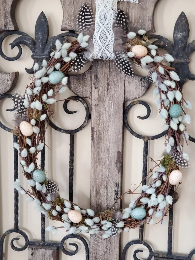 easy natural spring wreath