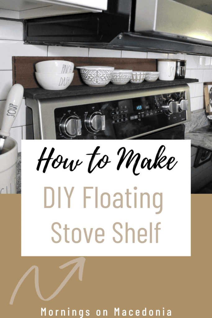 How to Make DIY Floating Stove Shelf