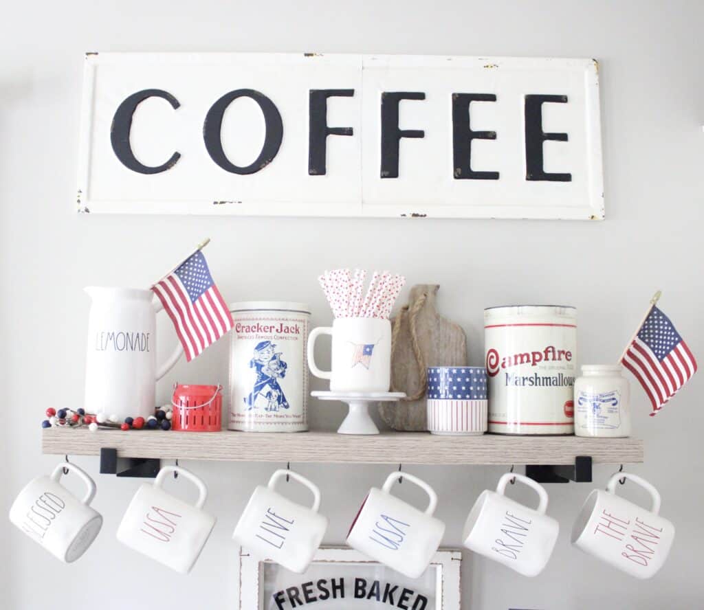 Close Up of Coffee Bar Decor