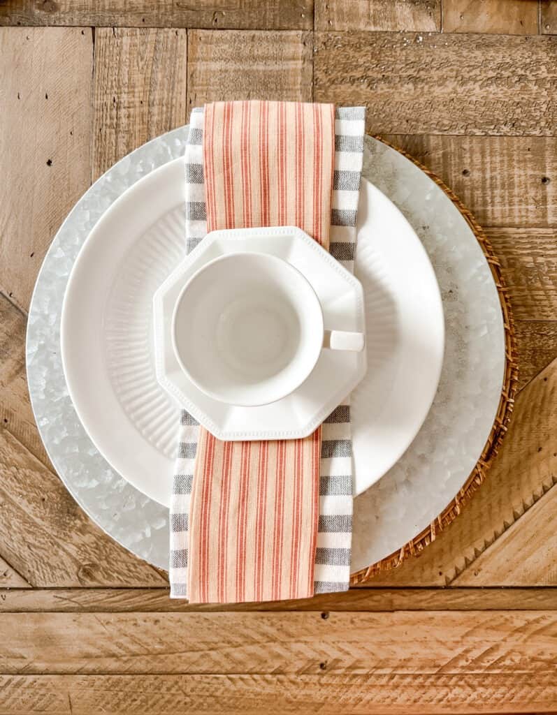 Close Up of Patriotic Tablescape