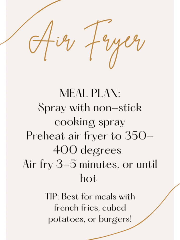 Air Fryer Instructions