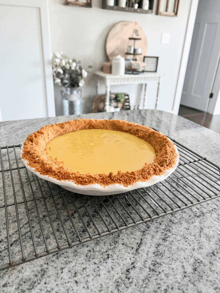 Key Lime Pie Cooling on Wire Rack