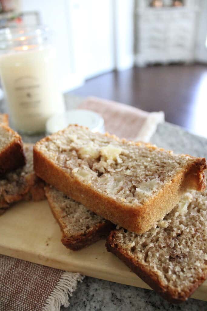 Close Up of Apple Cinnamon Bread