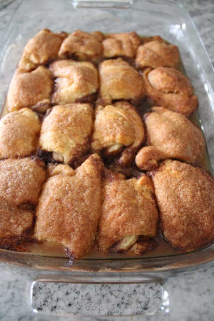 Close Up of Apple Dumplings