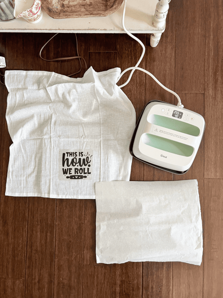 DIY Kitchen Hand Towel with Cricut EasyPress - The Idea Room