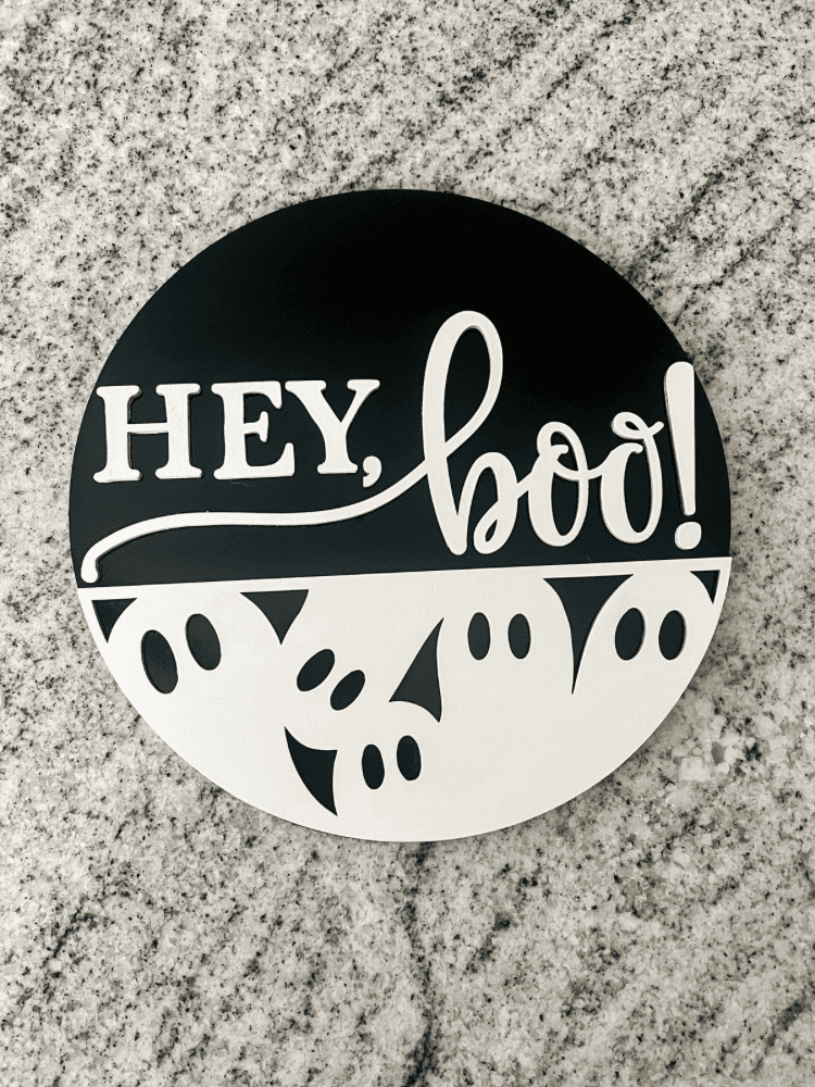 Minimalist Halloween Decor Sign