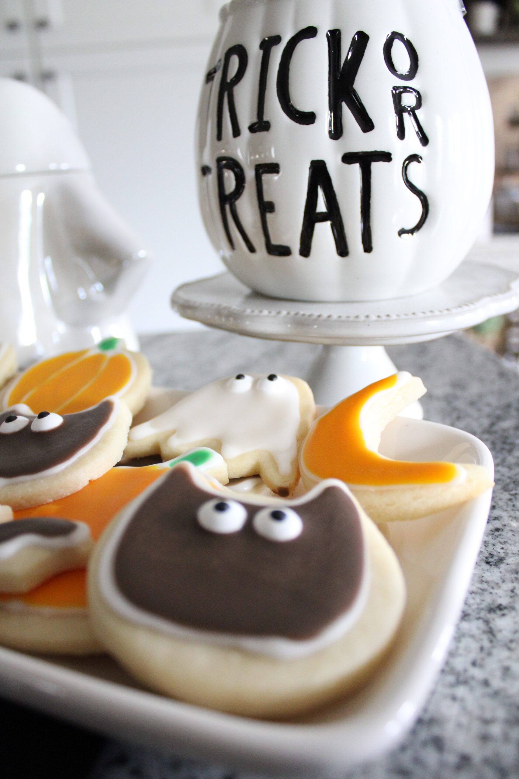 Close Up Of Iced Halloween Cookie