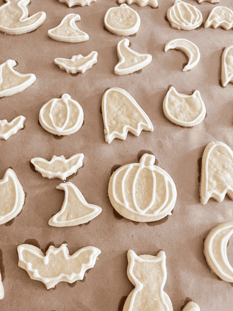 Halloween Cookies With Border Icing