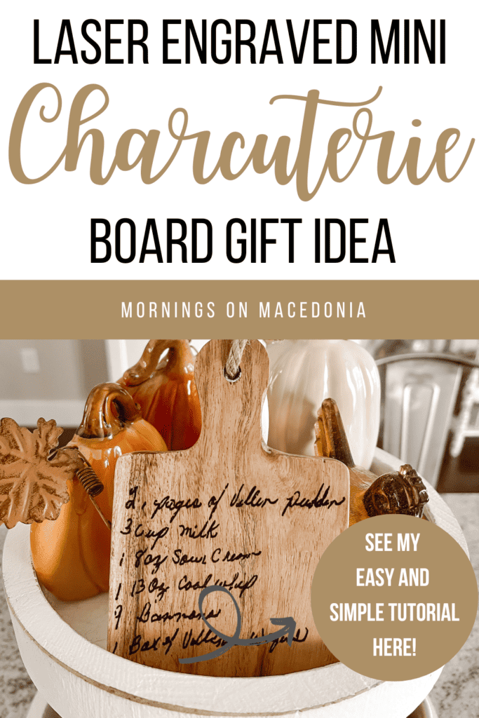 Easy DIY Faux Laser Etched Cutting Board  Monogrammed Charcuterie Board~Beginner  Cricut Projects 