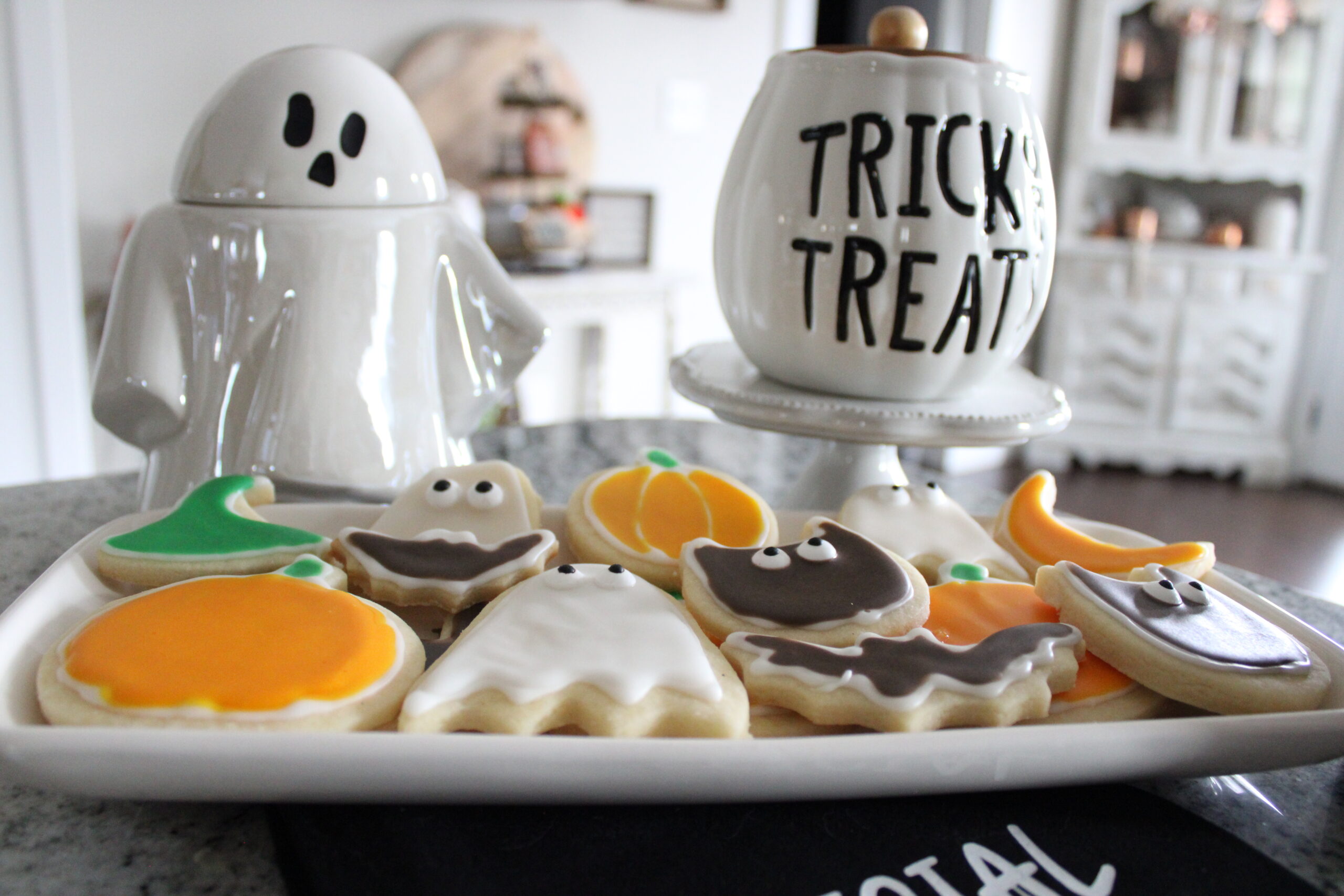 Wide View of Halloween Cookies