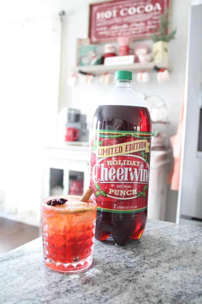 Cheerwine Holiday Punch Mocktail