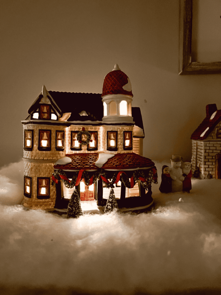 Christmas Village in Bedroom