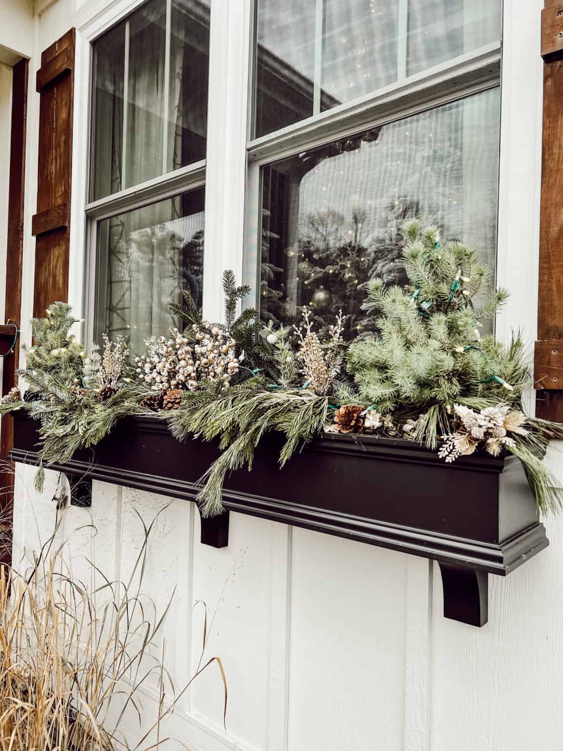 Easy Christmas Window Box Ideas Mornings on Macedonia