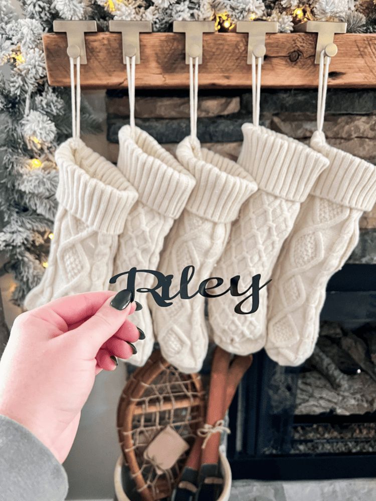 Personalized Name For Stocking Tags