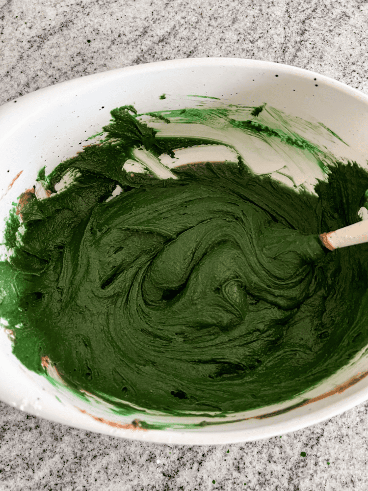 After Adding Green Food Coloring