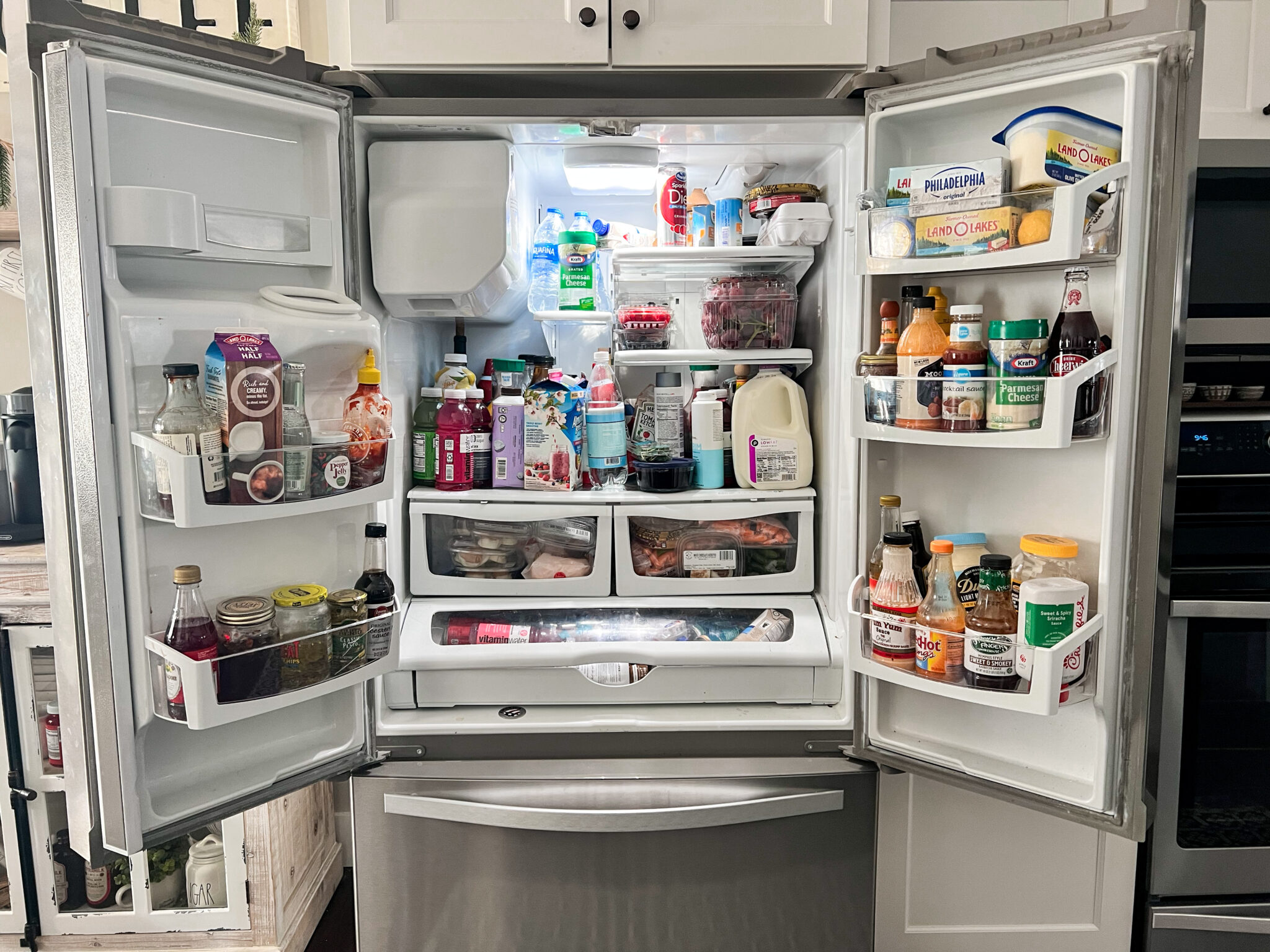 How to Organize a French Door Refrigerator - Mornings on Macedonia