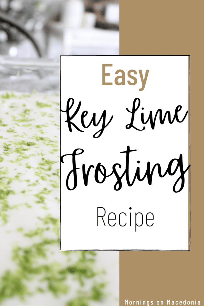 Easy Key Lime Frosting Recipe