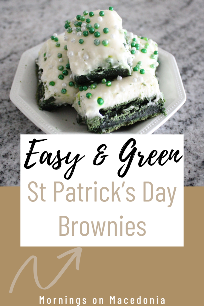Easy and Green St Patrick's Day Brownies