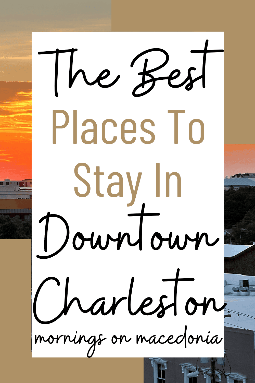 Best Places To Stay in Downtown Charleston, SC Mornings on Macedonia
