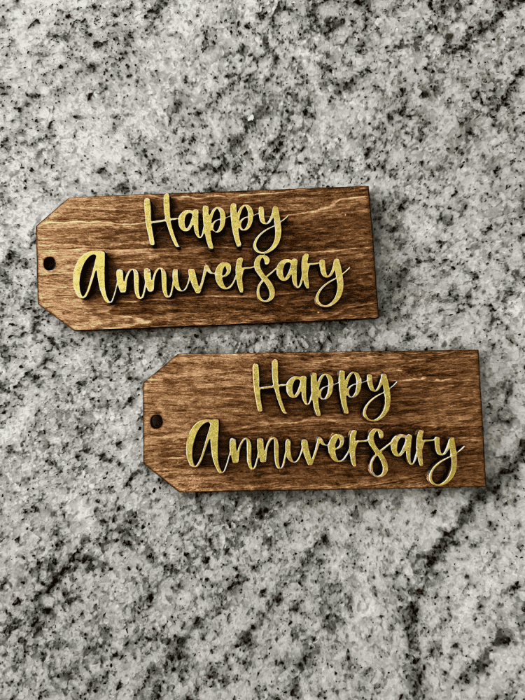 8th Wedding Anniversary Gift Tags