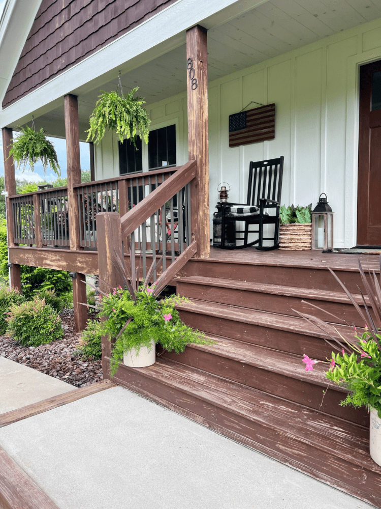 Before Painting Porch Steps