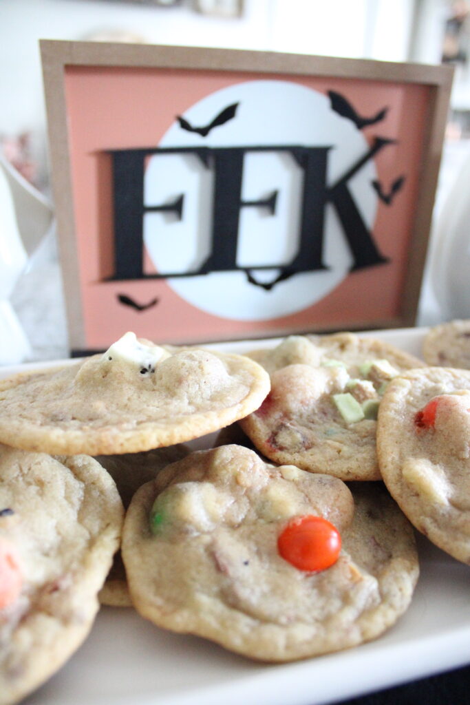 Close Up Of Leftover Halloween Candy Cookies