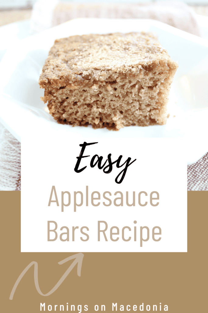 Easy Applesauce Bars Recipe