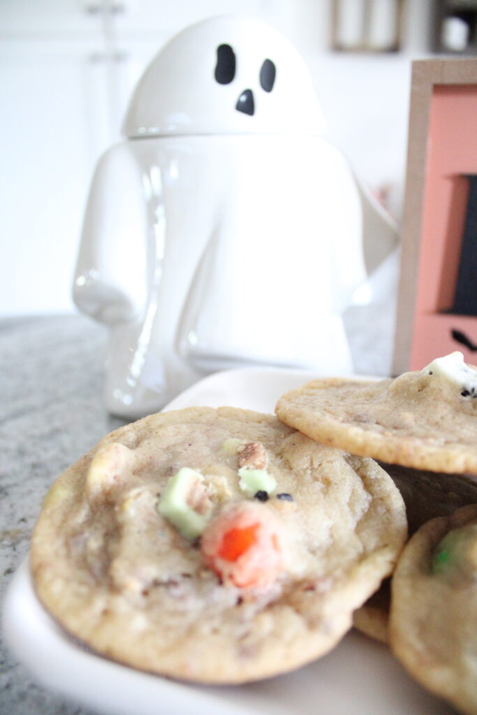 Leftover Halloween Candy Cookies