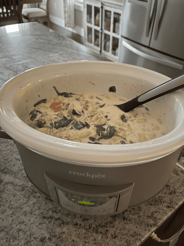 Chicken Gnocchi Soup in Slow Cooker