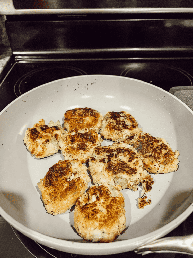 Frying Cornbread Dressing