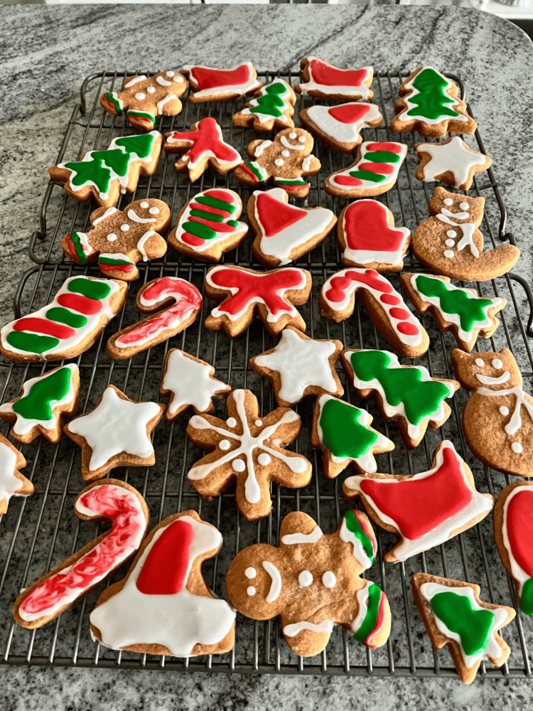 Soft Cut Out Gingerbread Cookies Decorated