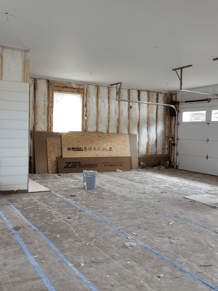 Adding Shiplap Inside Garage